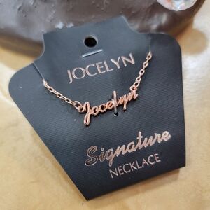 JOCELYN Personalized Name In Rose Gold Necklace